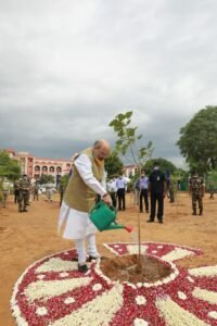Amit Shah participates in CAPFs-tree-plantation-drive