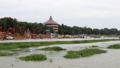 Ganga rising Yamuna remains silent