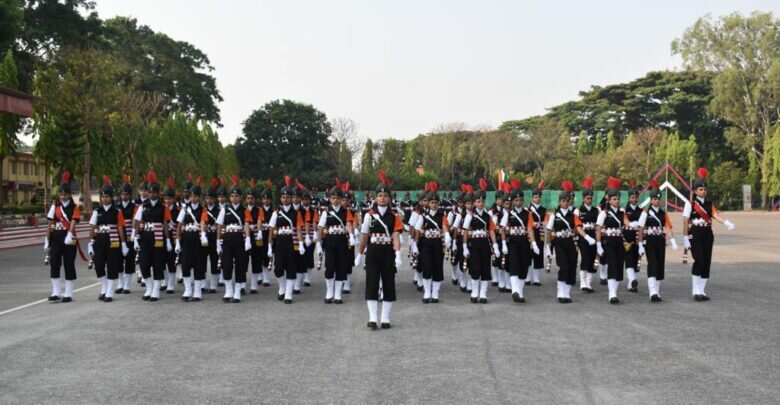 FIRST BATCH OF WOMEN MILITARY POLICE INDUCTED INTO THE INDIAN ARMY